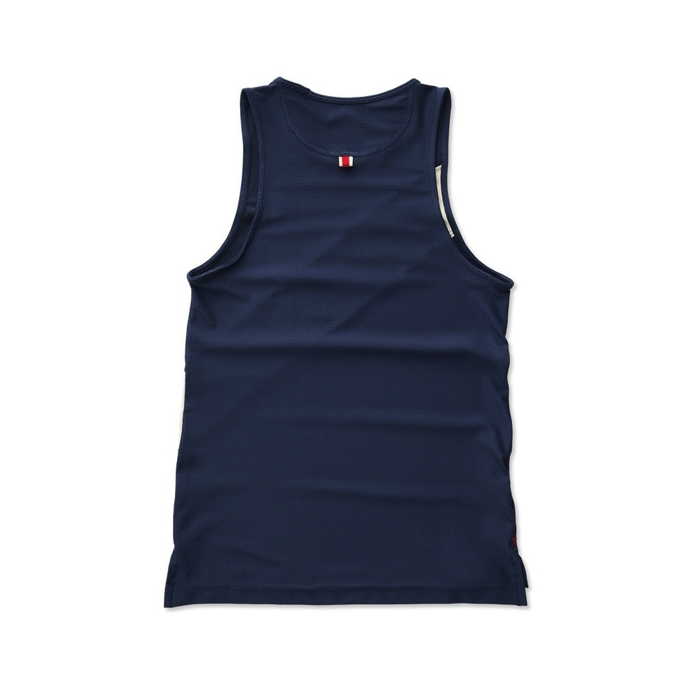 TRACKSMITH Van Cortlandt Race Day Singlet Navy White Women's Small Running Tank - Picture 2 of 13